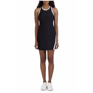 SAGE Collective Women’s Black Active Tennis Dress w/ Shorts Racerback SMALL EUC